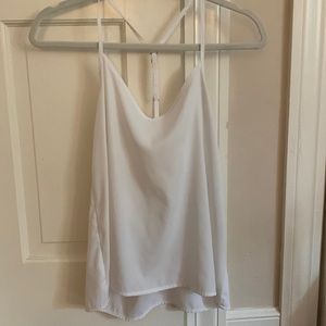 Flowy white tank top